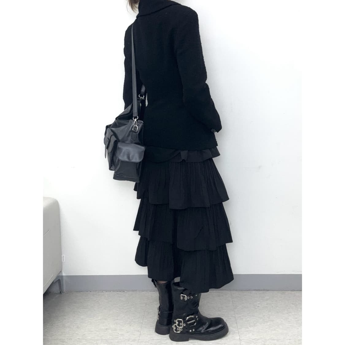 빈티지 블랙 울 자켓 상품이미지5