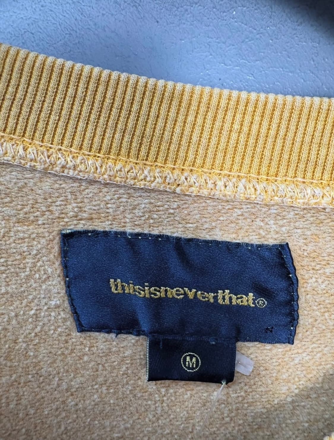 디스이즈네버댓 크루넥 옐로 스웻셔츠 H1198 상품이미지5