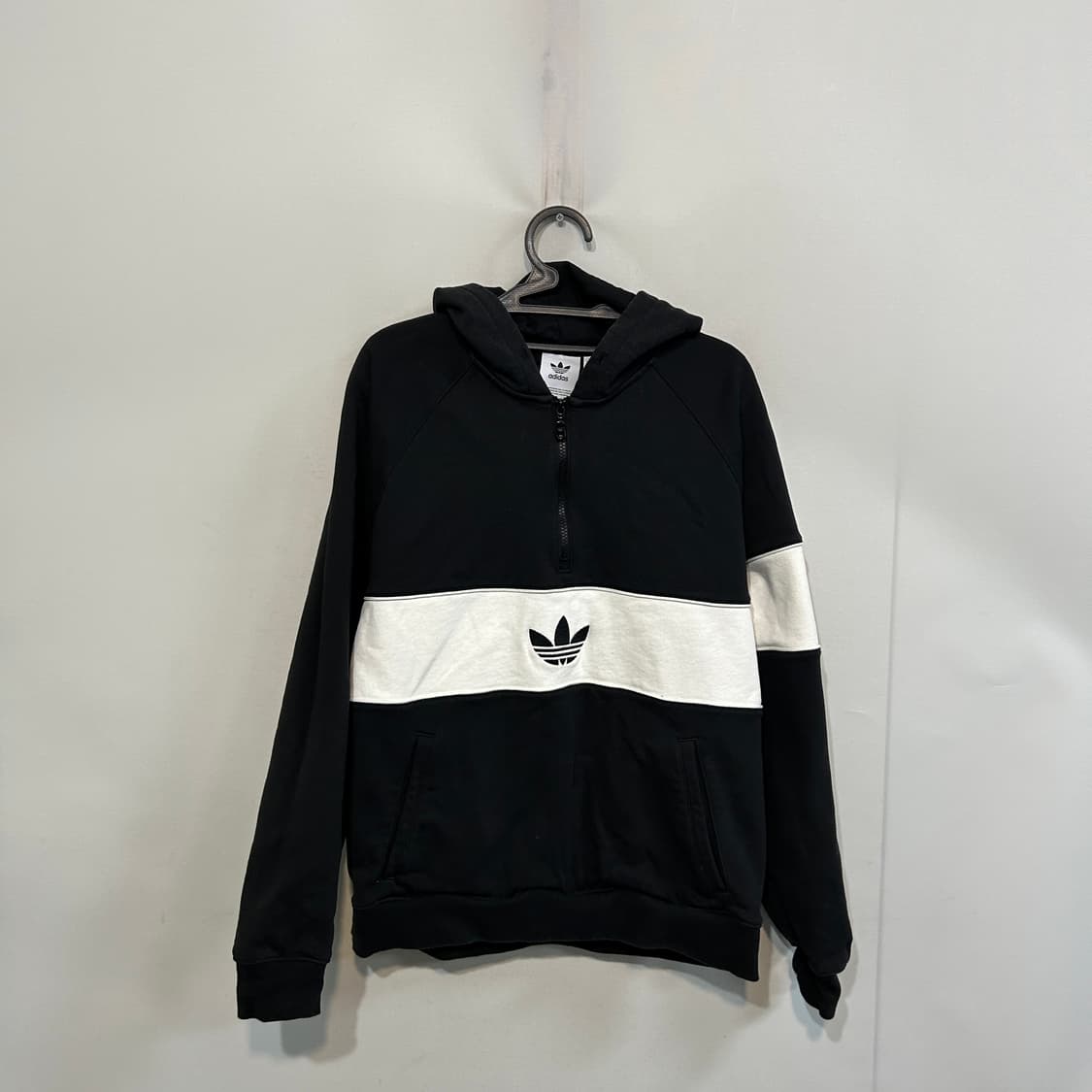 아디다스 남성 기모 후드 반집업 티셔츠 100  상품이미지1