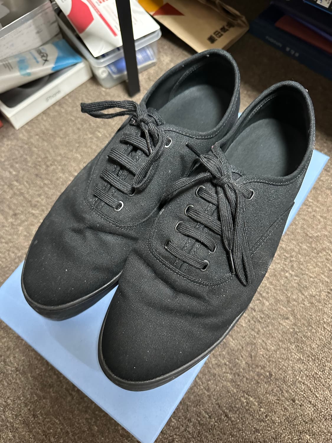 [275] 무인양품 MUJI 캔버스 스니커 블랙 상품이미지3