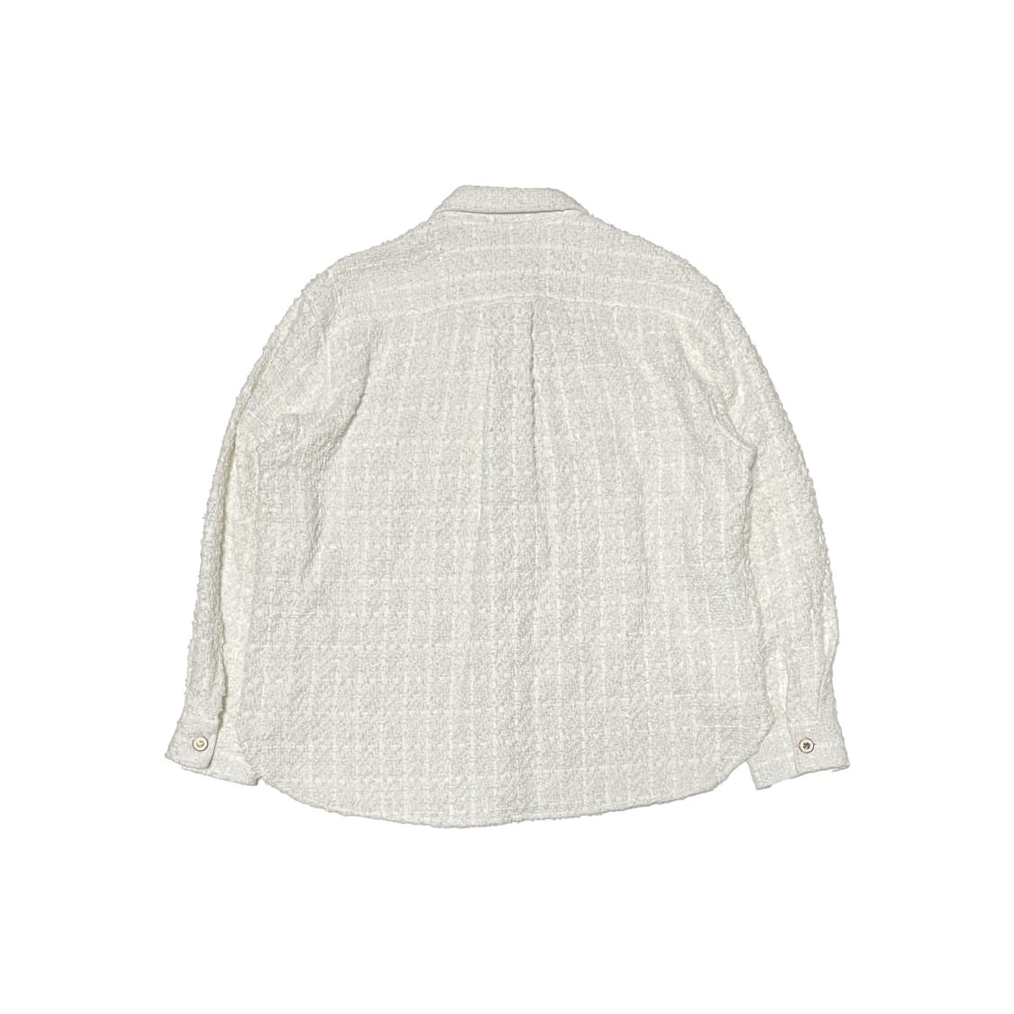 MALENKII 말렌키 트위드 셔츠 화이트 상품이미지2