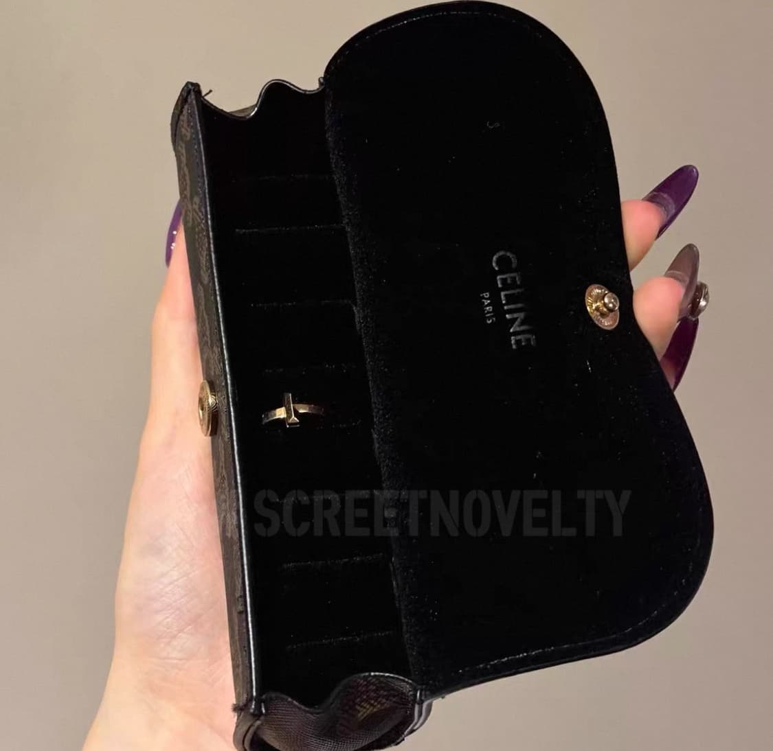  셀린느 트리옹페 쥬얼리 케이스 브라운 상품이미지10