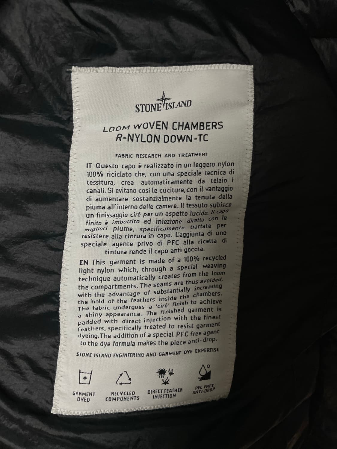 25ss xl 스톤아일랜드 룸우븐 경량패딩 상품이미지4