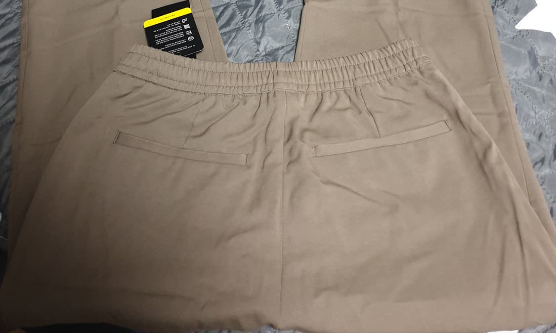 무신사스탠다드 젠더리스 와이드 밴딩 슬랙스 더스티베이지 (28) 상품이미지3