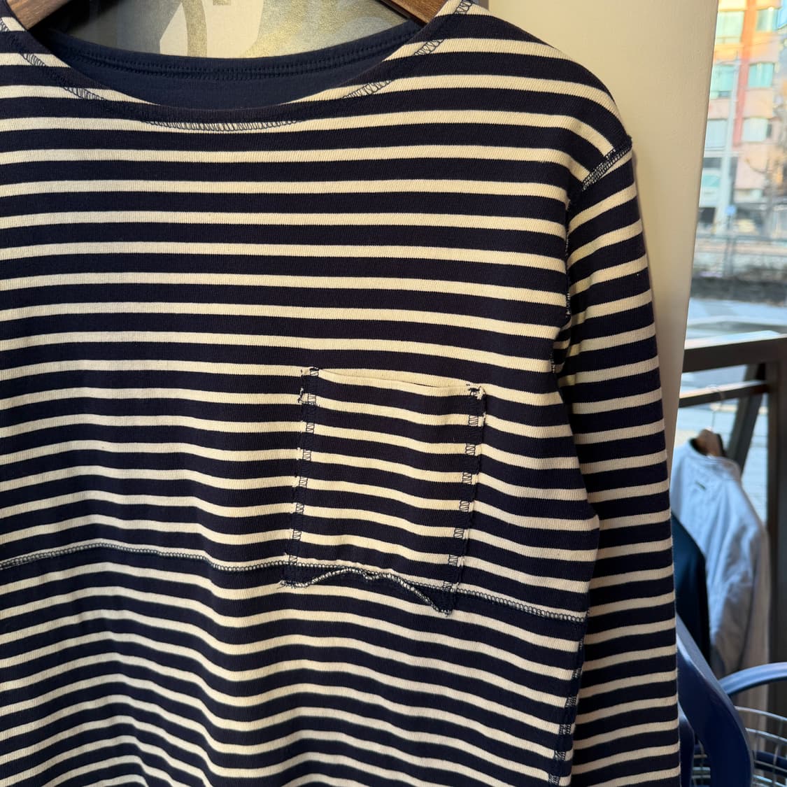 엔할리우드 리버시블 스트라이프 롱 슬리브 상품이미지3