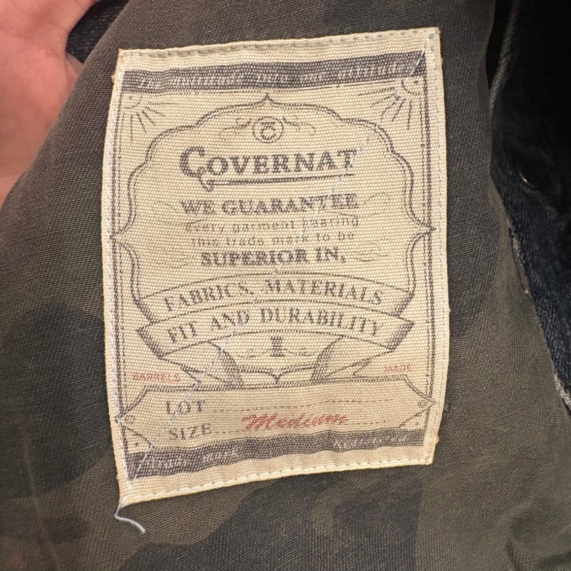 [정품/m] 커버낫 데님 청자켓 b16 상품이미지6