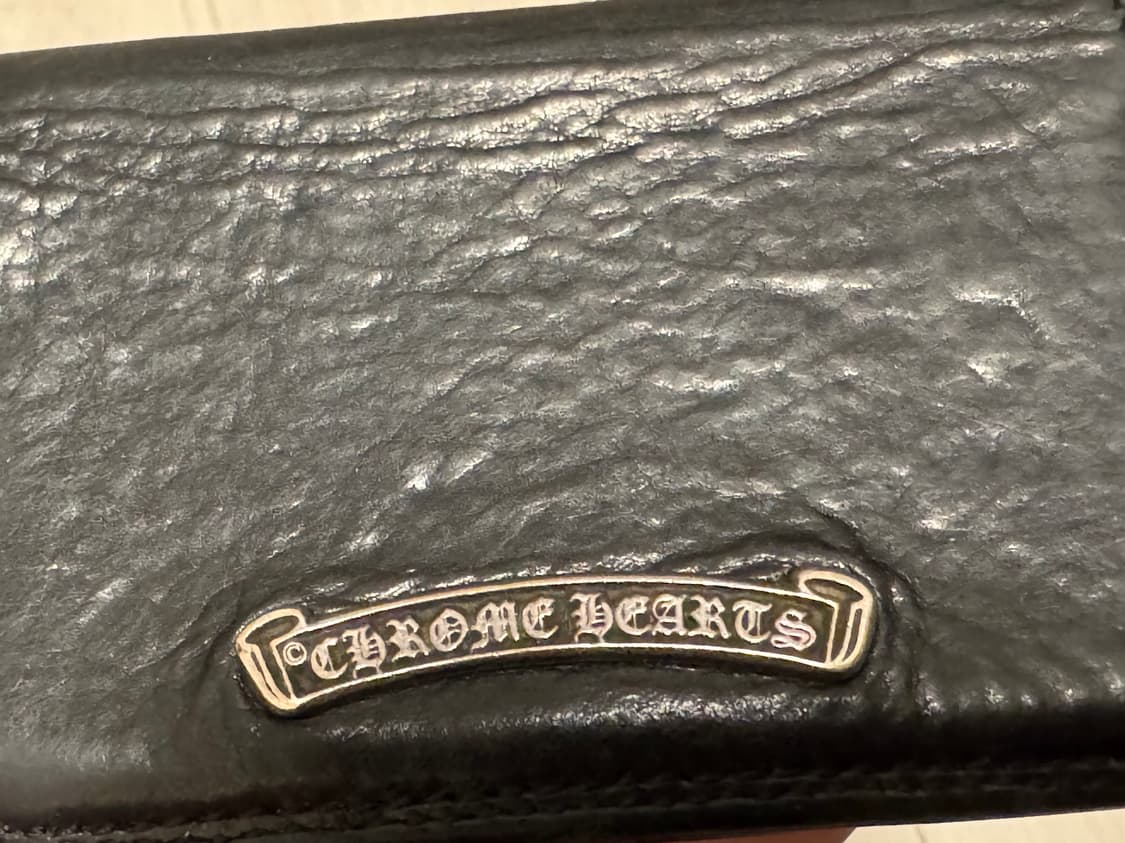 크롬하츠 스크롤라벨 레더카드지갑 상품이미지4