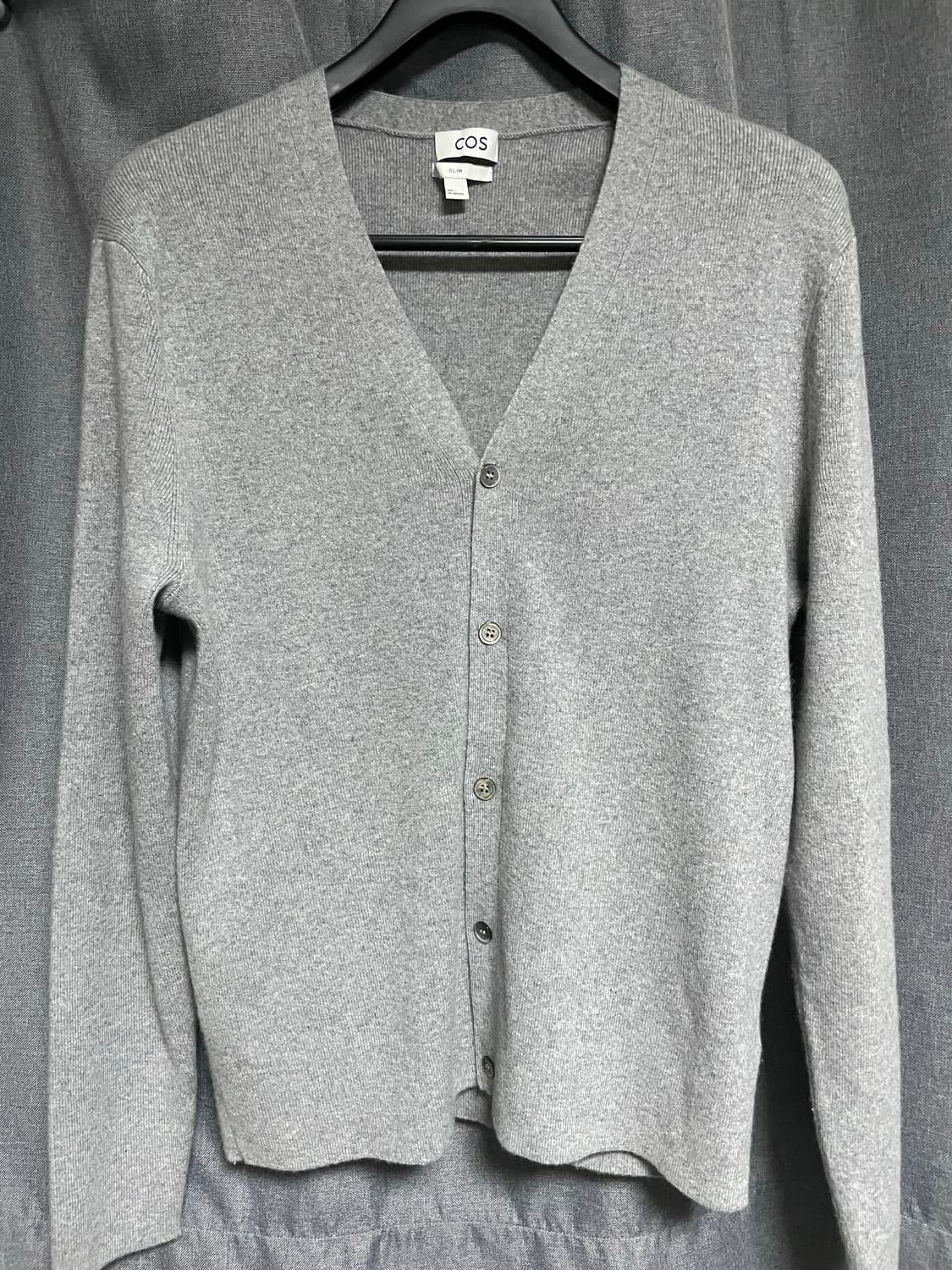 [L]코스 캐시미어 가디건 그레이 상품이미지1