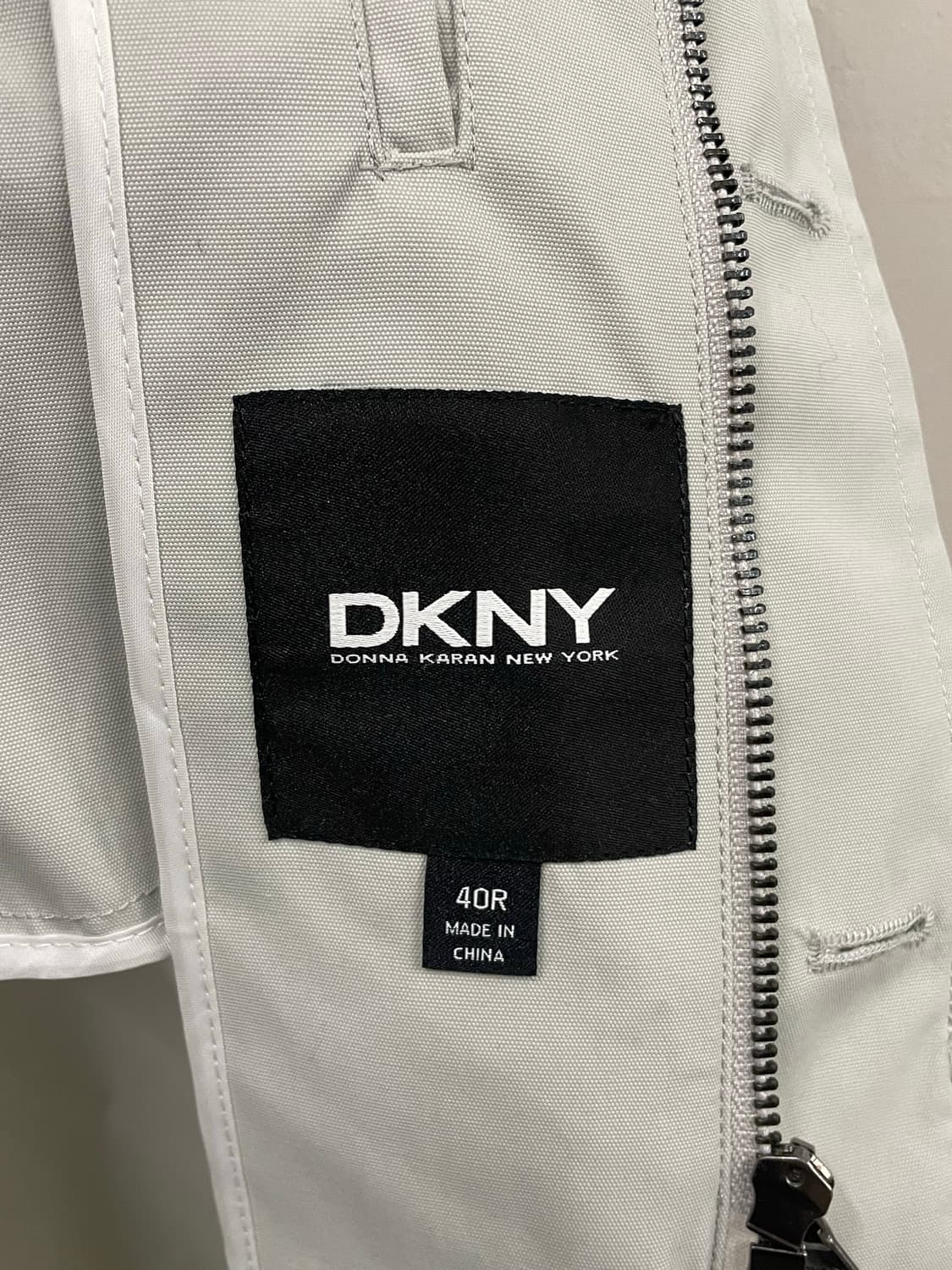 DNKY Donna Karan 버튼 탑 트렌치 코트 그레이L 상품이미지4