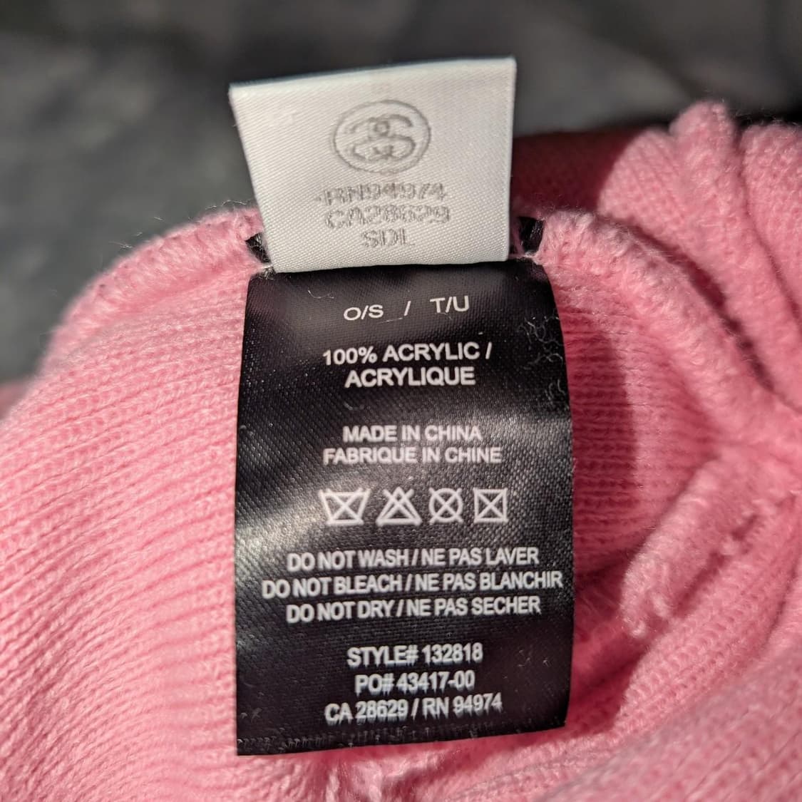 스투시 S 로고 비니 핑크 상품이미지4