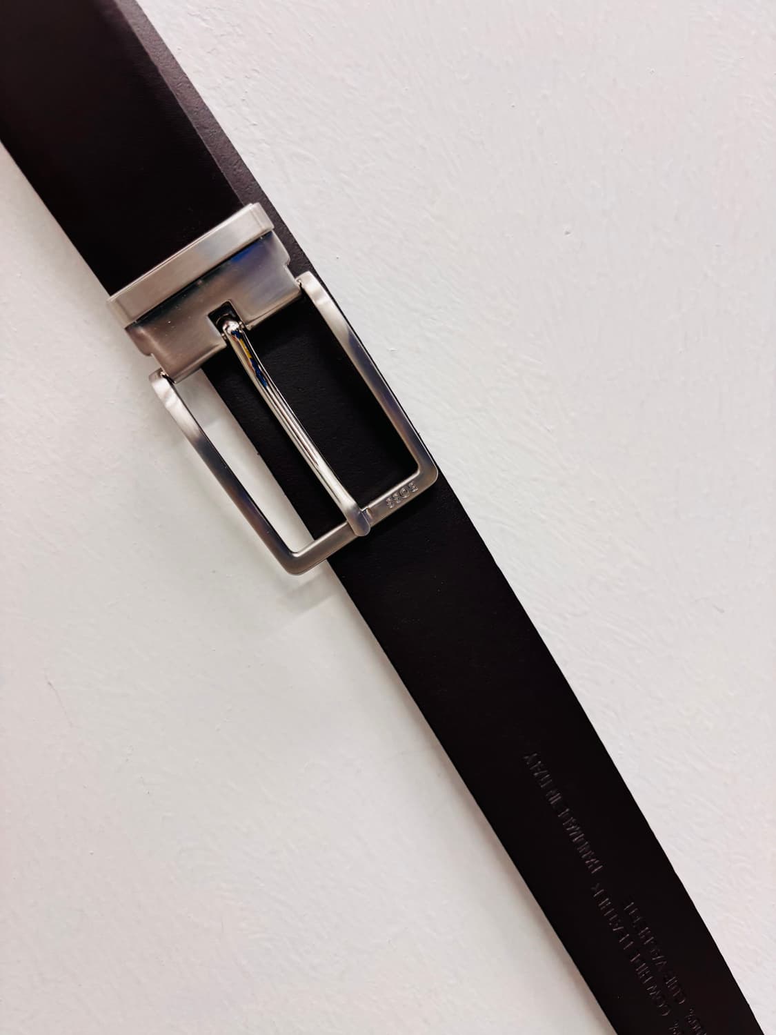 휴고보스(HUGO BOSS) 레더 벨트 다크 브라운 상품이미지2