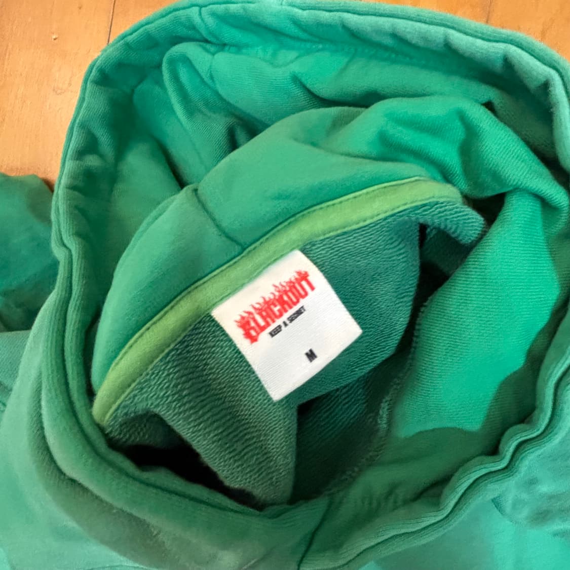 블랙아웃 후드티 그린 M 사이즈 상품이미지2