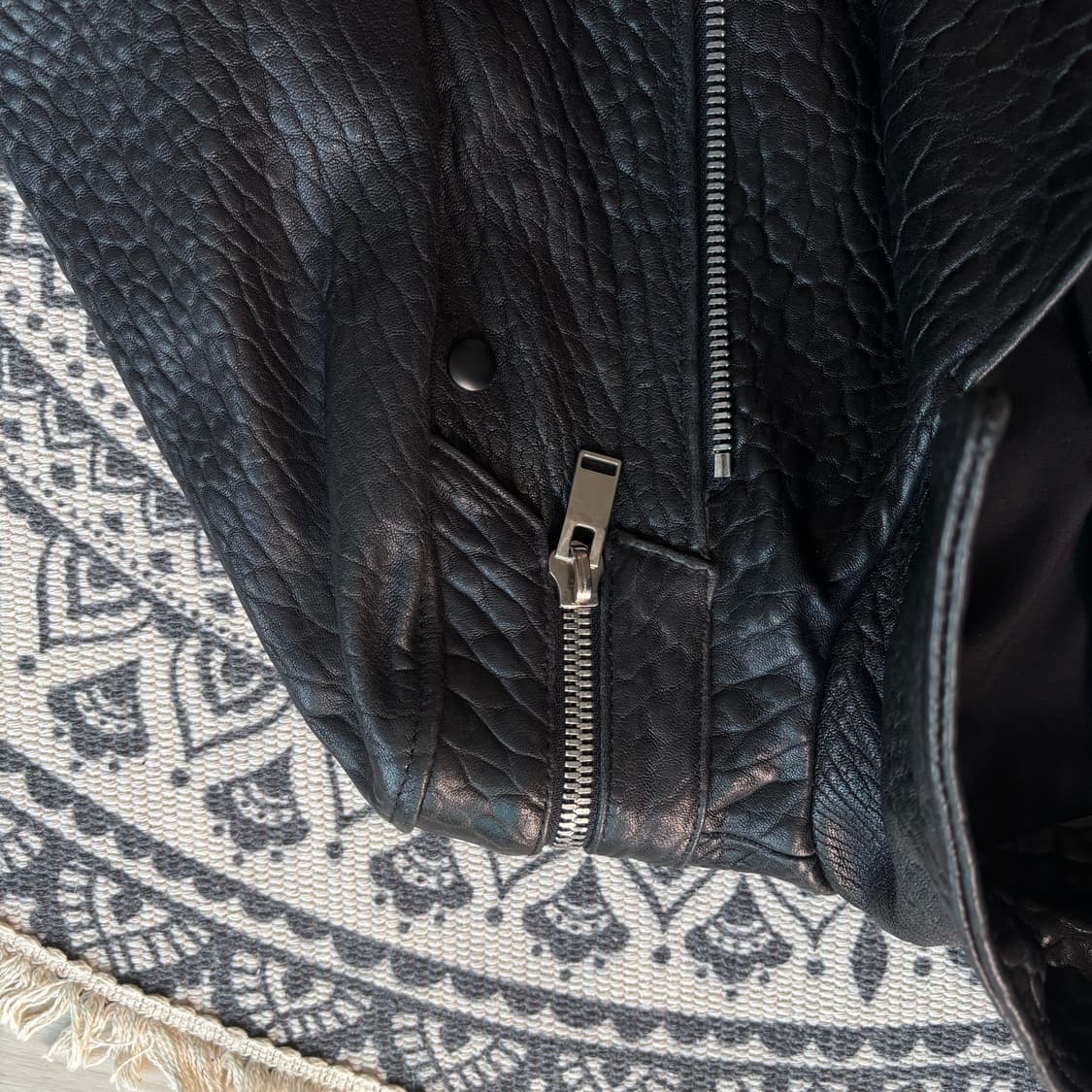 소매 탈부착 아이즈 카프스킨 자켓 상품이미지10