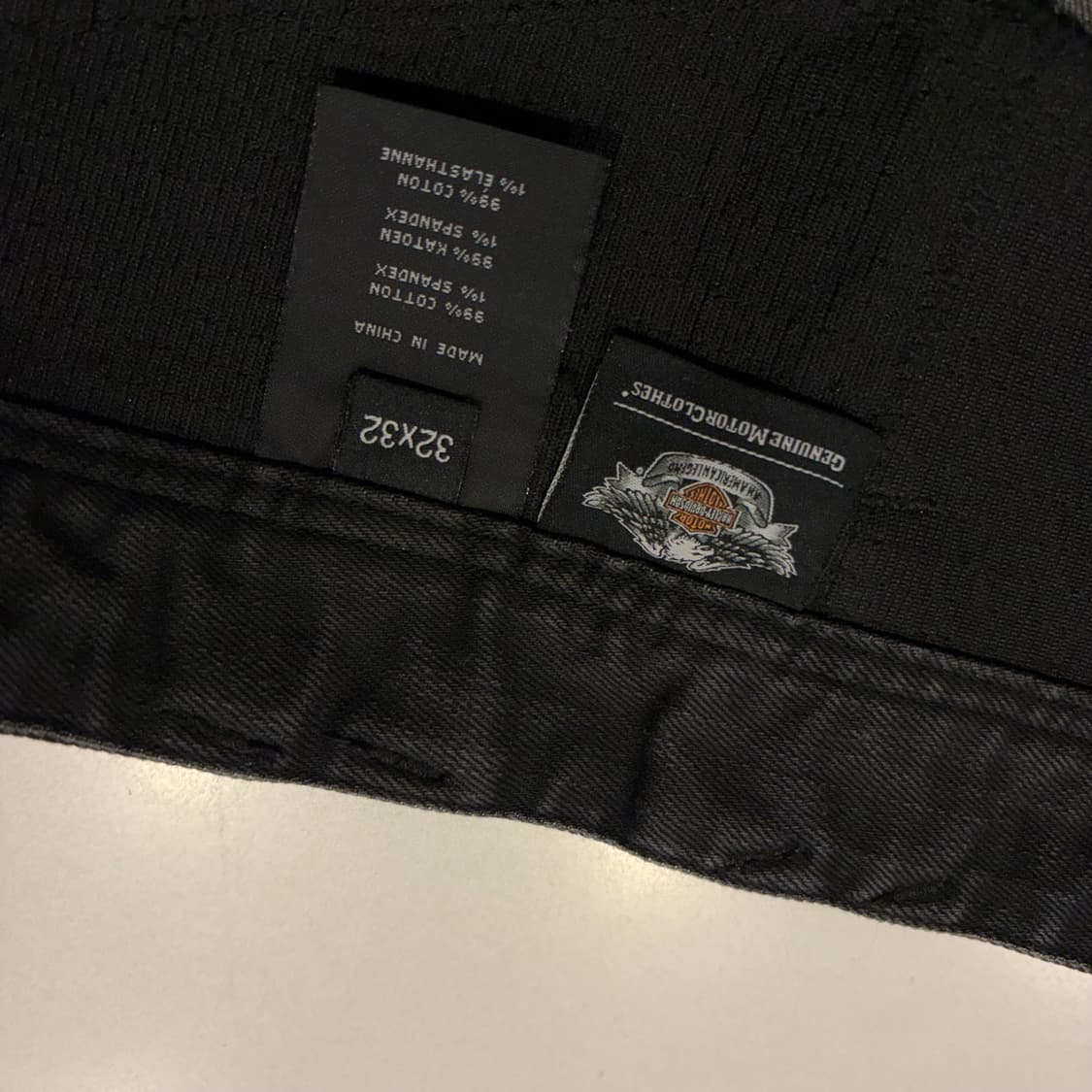 [32] 할리데이비슨 블랙 워싱 바이커 데님 팬츠 C681 상품이미지7