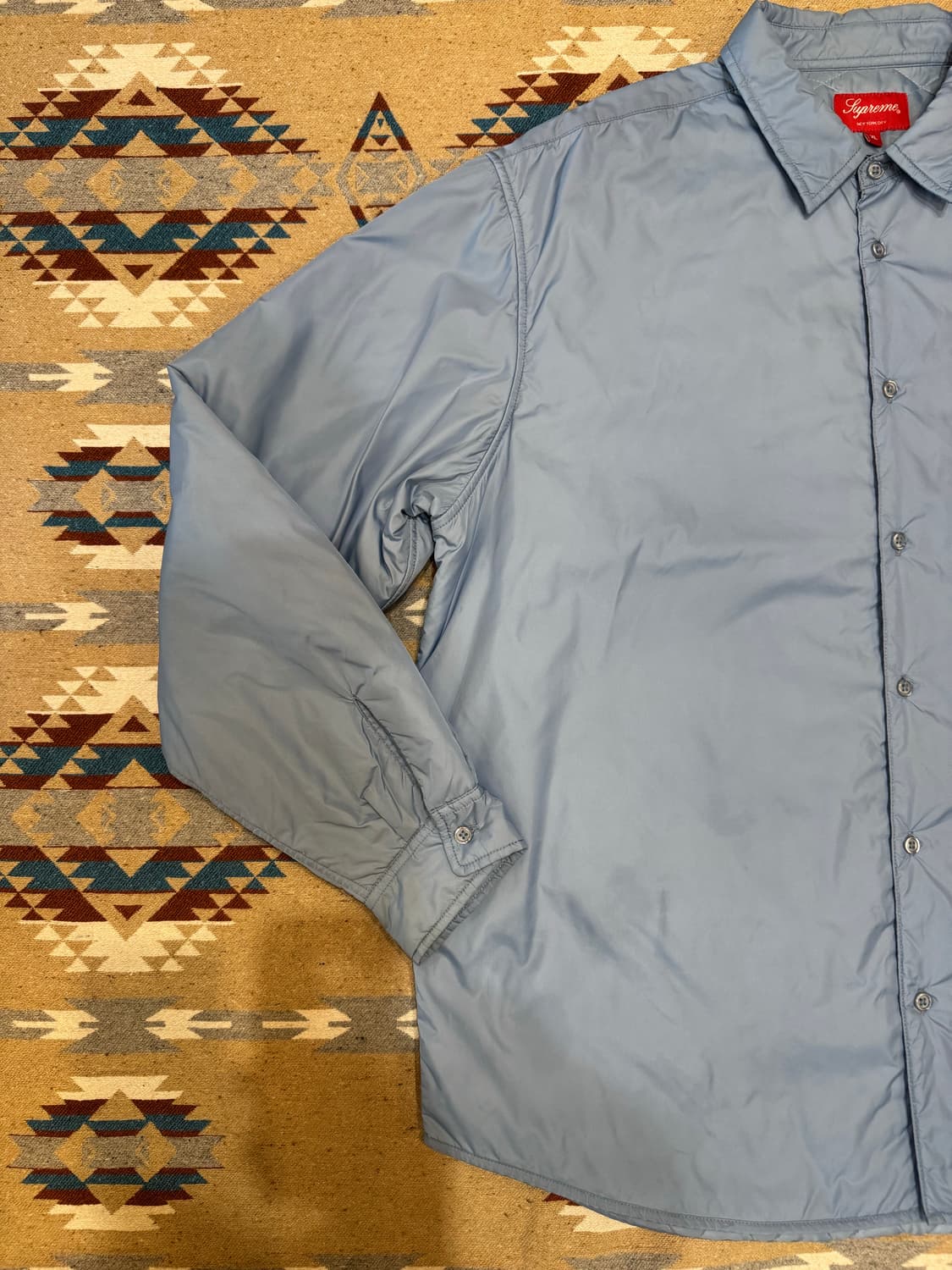[XL] 슈프림 나일론 필드 셔츠 슬레이트 블루  상품이미지4