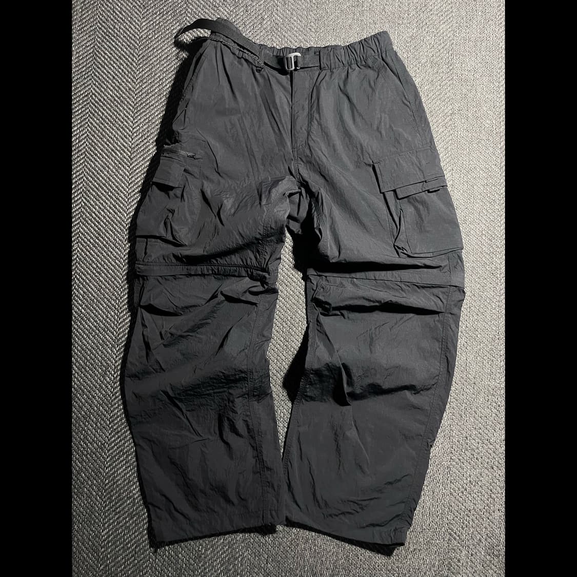 [31] musinsa 무신사스탠다드 와이드 벨티드 디태처블 카고 팬츠 상품이미지1