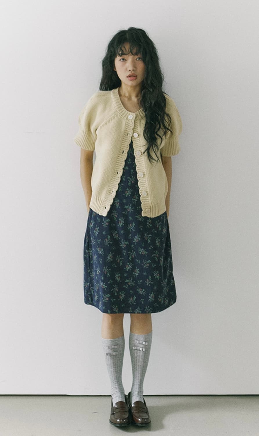 호쿠스포쿠스 반팔 코튼 니트 버터 상품이미지2