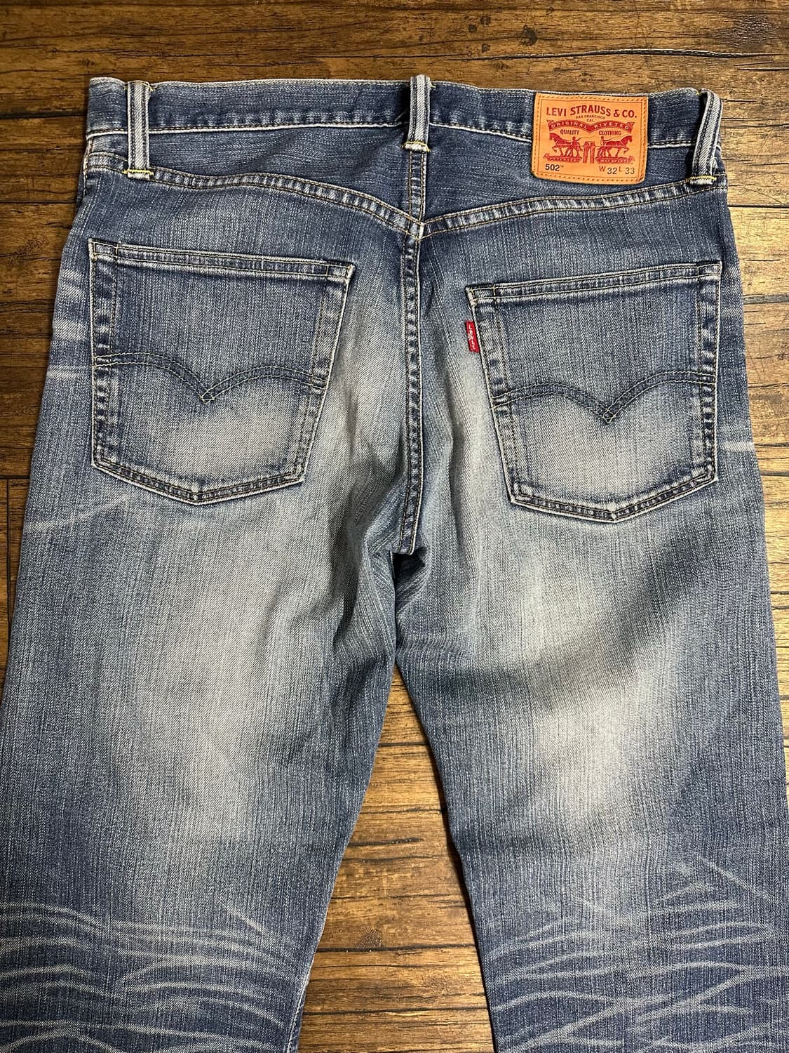리바이스 Levis 502 워시드 데님 팬츠 W32 빈티지 청바지 상품이미지3
