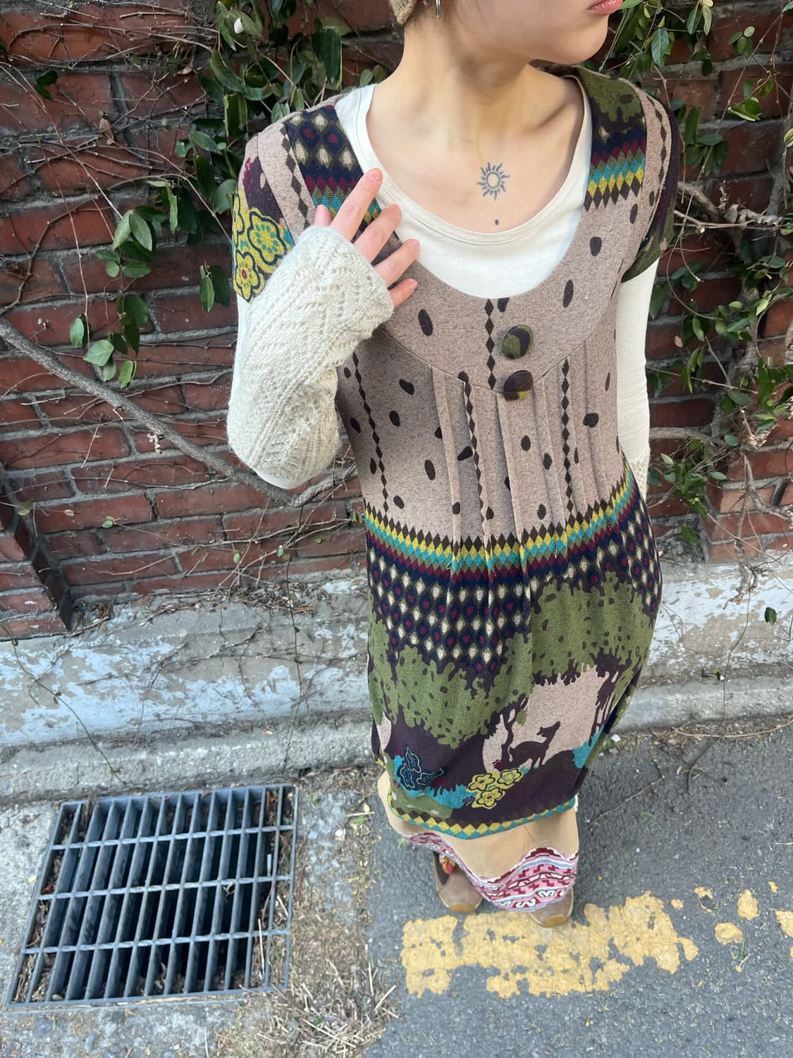 일본 페어리 반팔 미디 원피스 상품이미지4