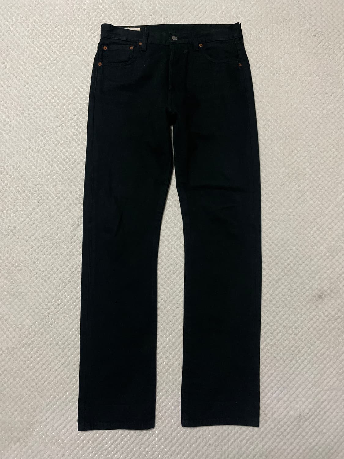 [30X32] 리바이스 501 오리지널 핏 프리미엄 빅E 데님 흑청 상품이미지1