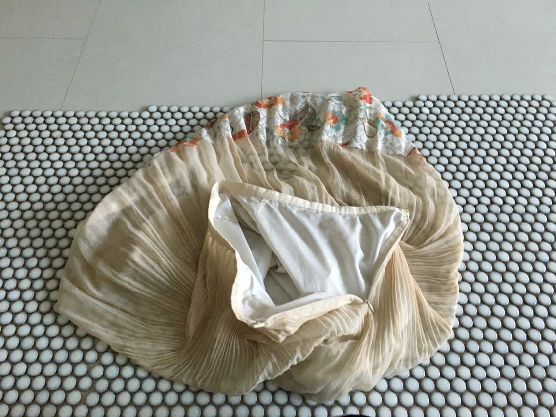 floral ruffle pleated skirt 상품이미지4