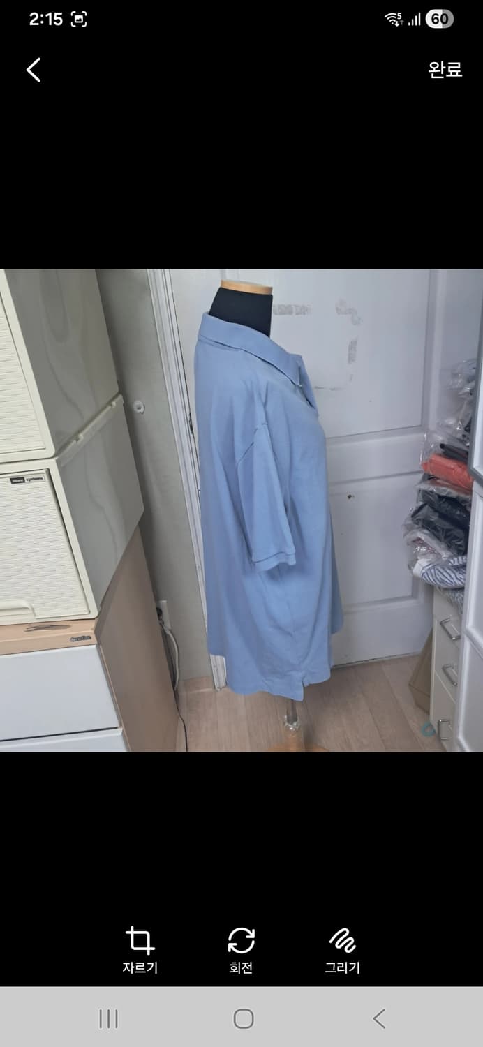 폴로 랄프로렌 카라티 반팔티셔츠 하늘색 L(약100) 상품이미지4