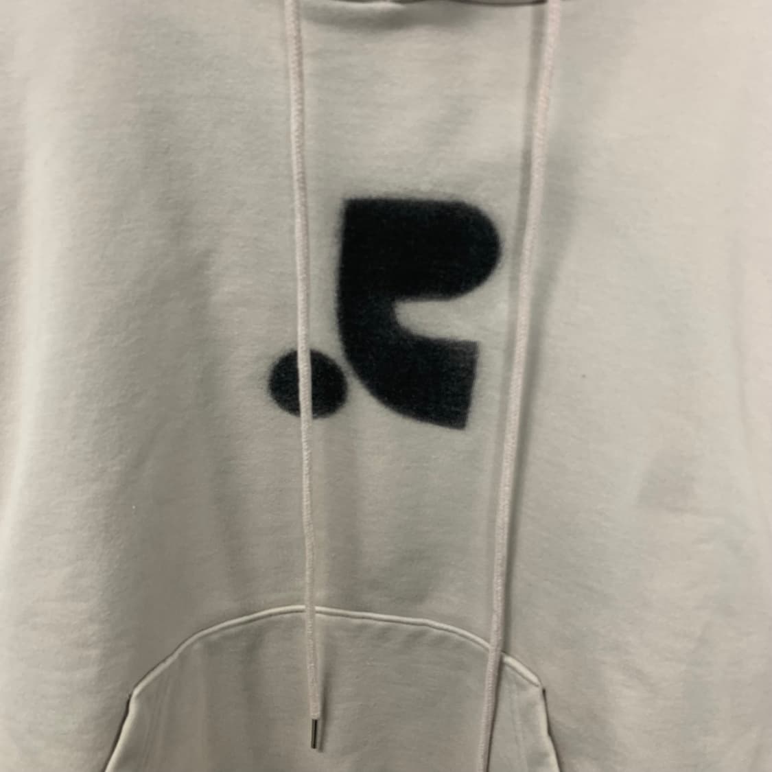 레스트앤레크레이션 빅로고 그레이 후드티 상품이미지4