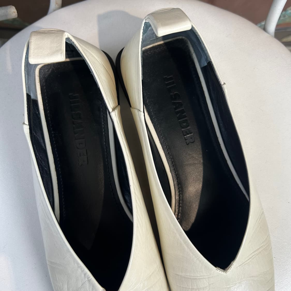 질샌더 스퀘어 토 발레리나 플렛 슈즈 상품이미지3