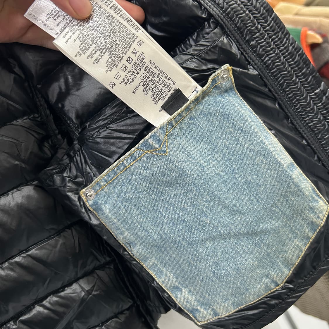 디젤 셔링 경량 패딩 상품이미지7