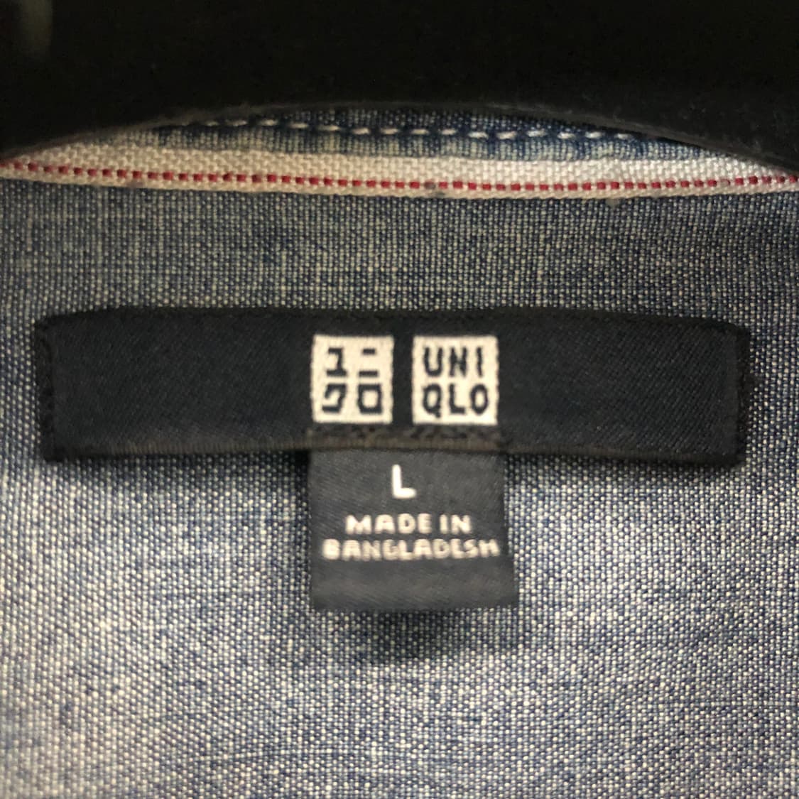 유니클로 샴브레이 셔츠 L 상품이미지5