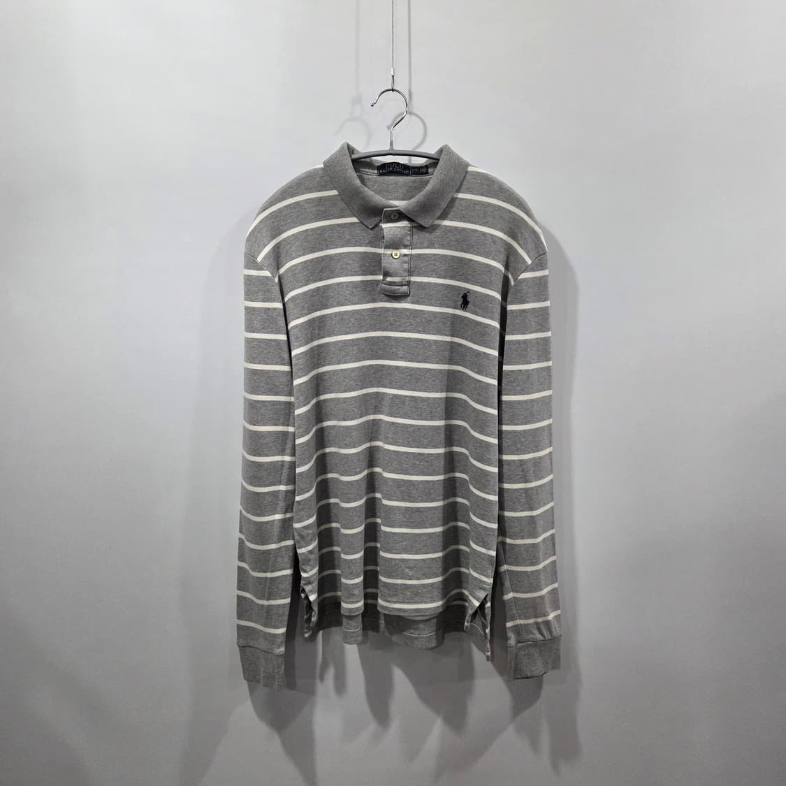 폴로랄프로렌 코튼 스트라이프 카라 롱슬리브 L 상품이미지1
