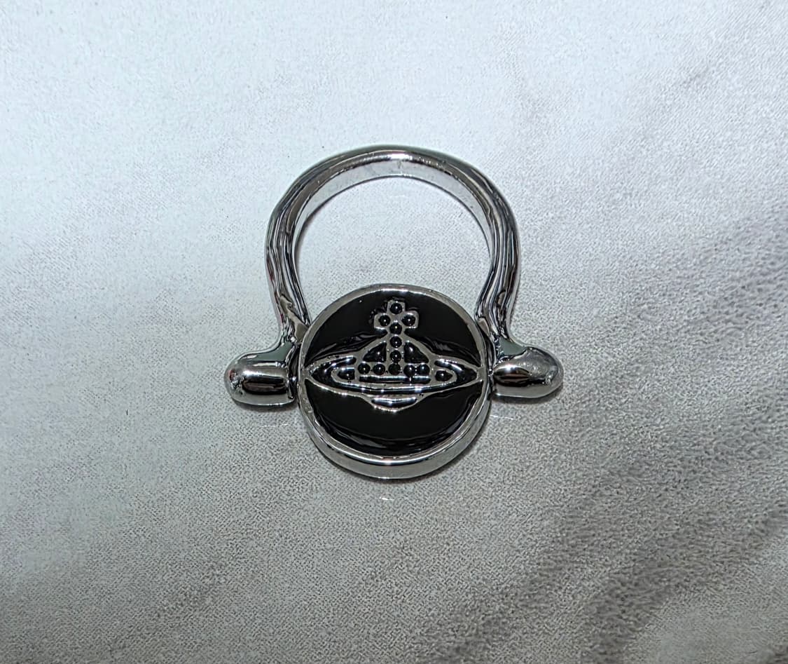 비비안웨스트우드 스컬 플립 메달 링 반지 상품이미지1