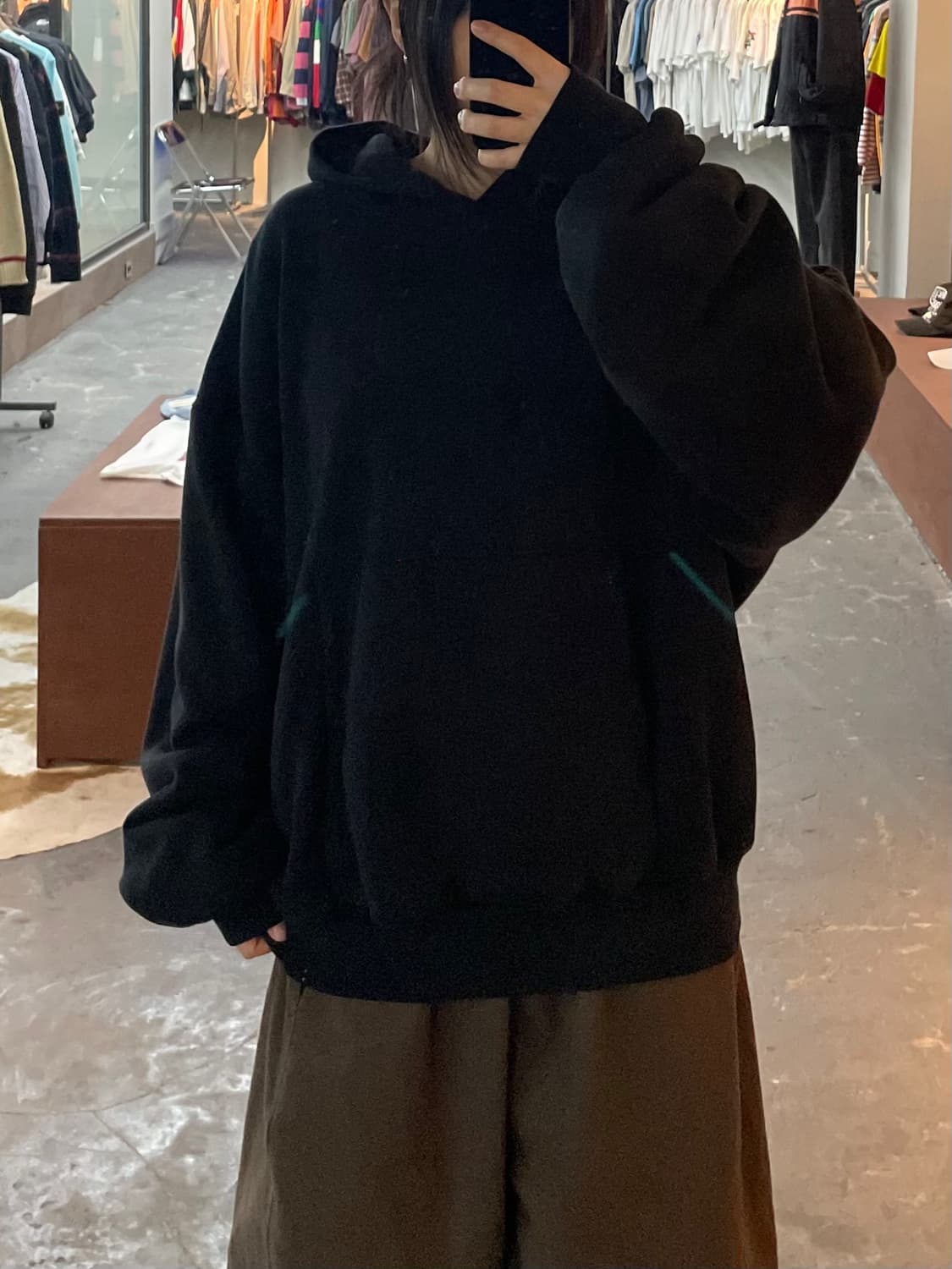 이지 갭 퍼펙트후디 블랙 H2507 상품이미지1