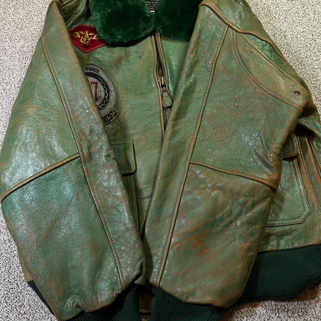오리지널 탑건 미공군 G-1 리얼가죽 자켓 상품이미지8