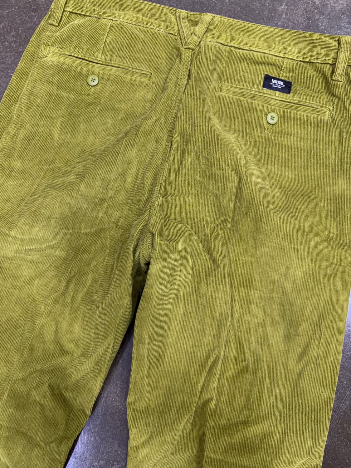 반스 어센틱 치노 코듀로이 릴렉스드 팬츠 아보카도 32 상품이미지8
