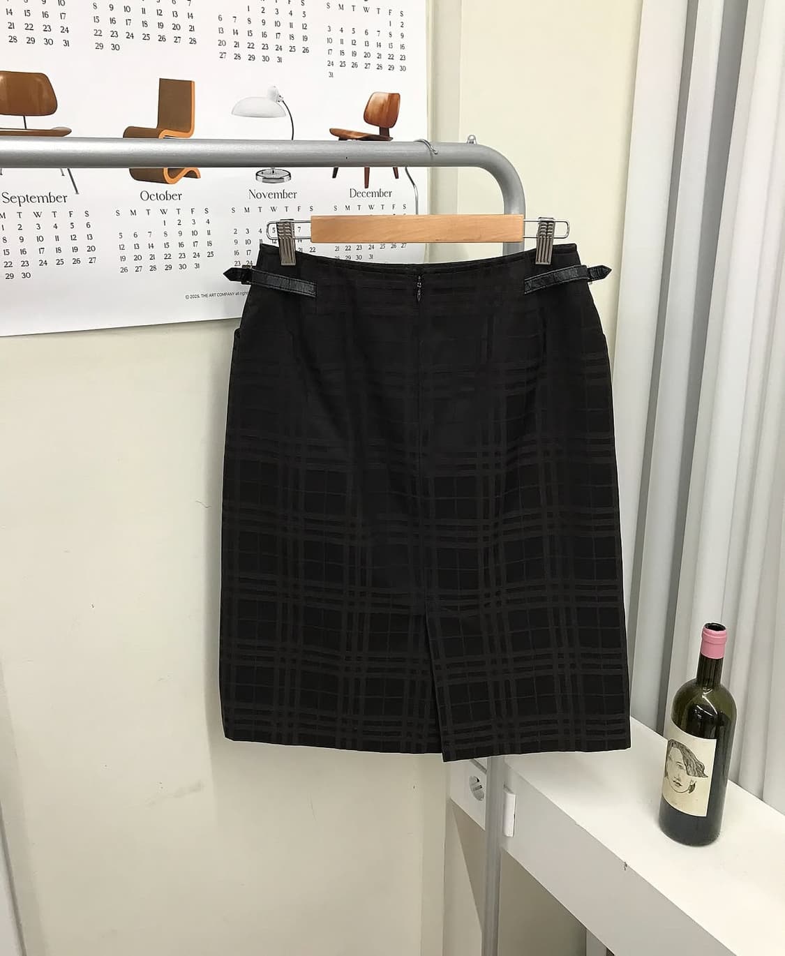 버버리 브라운 버클 체크 스커트 상품이미지3