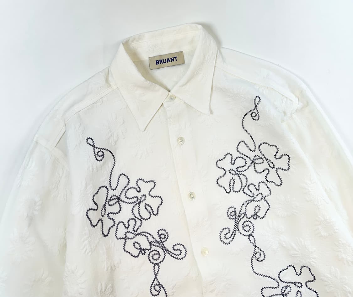 브루앙 미드센추리 히피셔츠 플라워 패턴 L 상품이미지2
