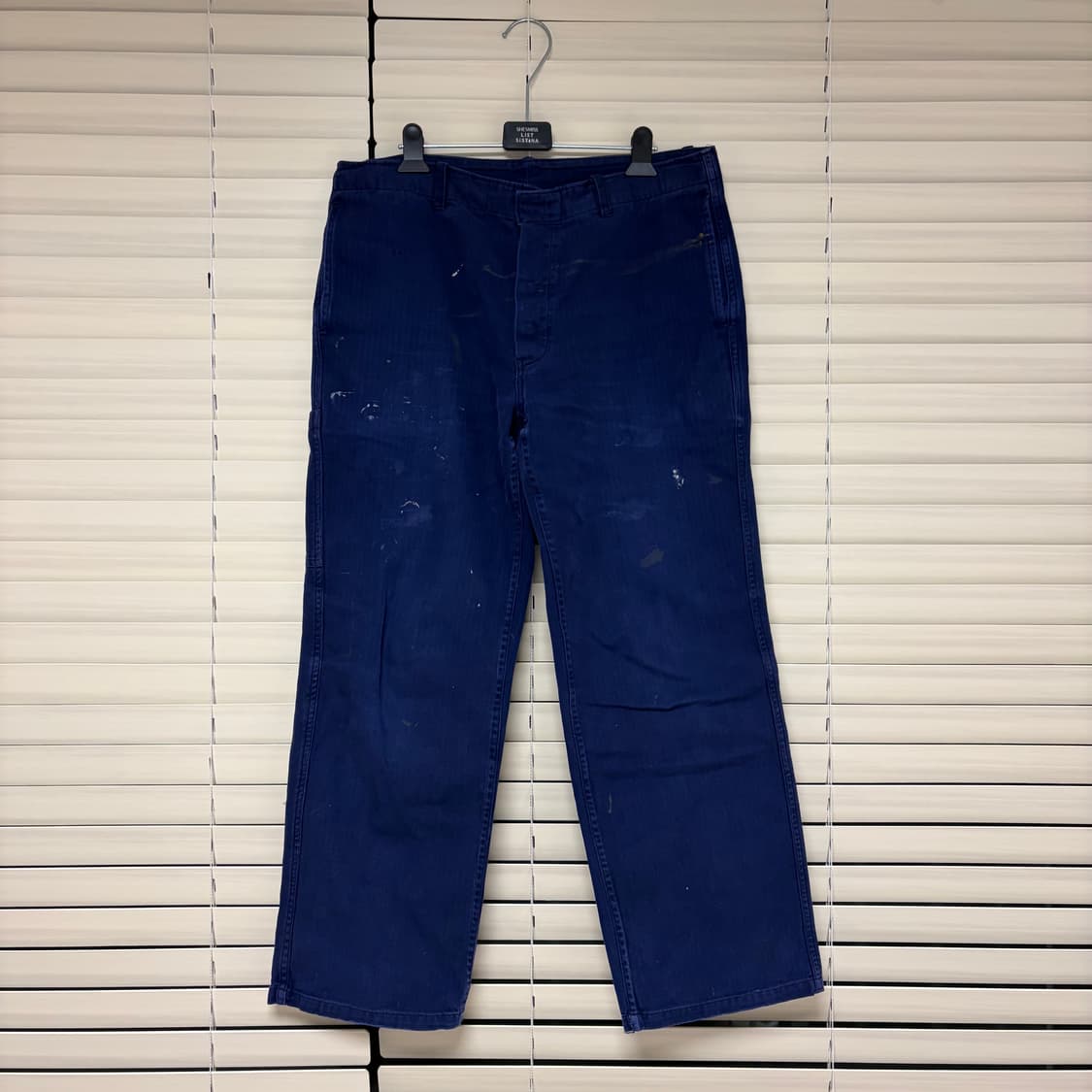 80-90s 빈티지 프렌치 워크 팬츠 페인티드 굿페이드 50 상품이미지1