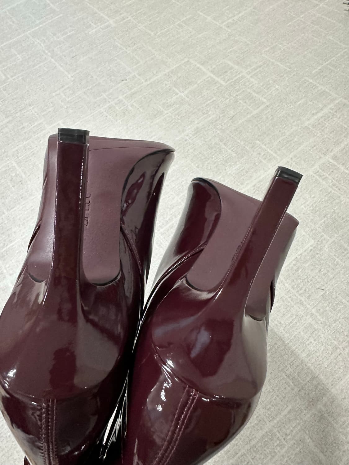 (미착용)자라 애나멜 앵클 힐부츠 37 상품이미지7