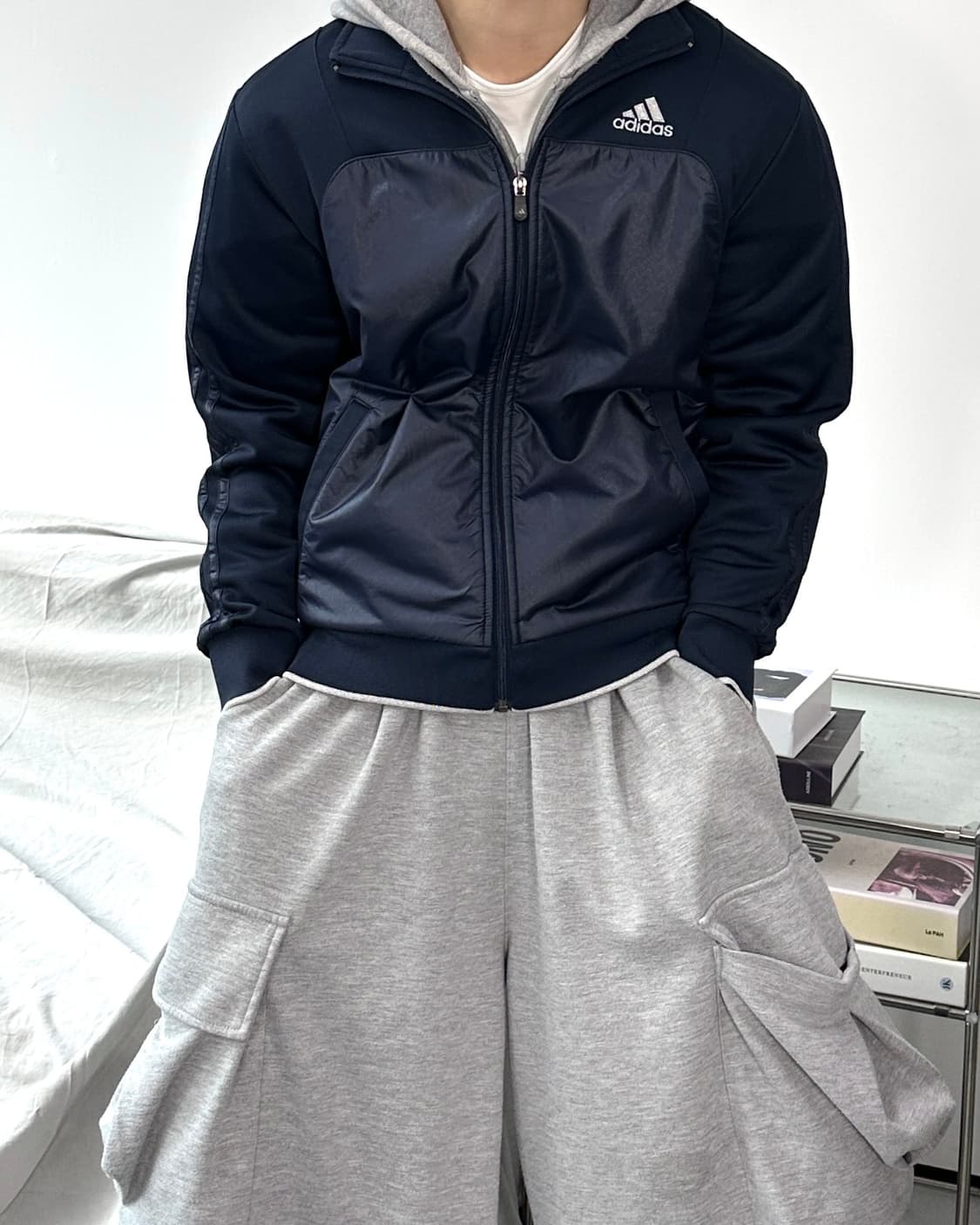 아디다스 네이비 트랙탑 져지 M 상품이미지1