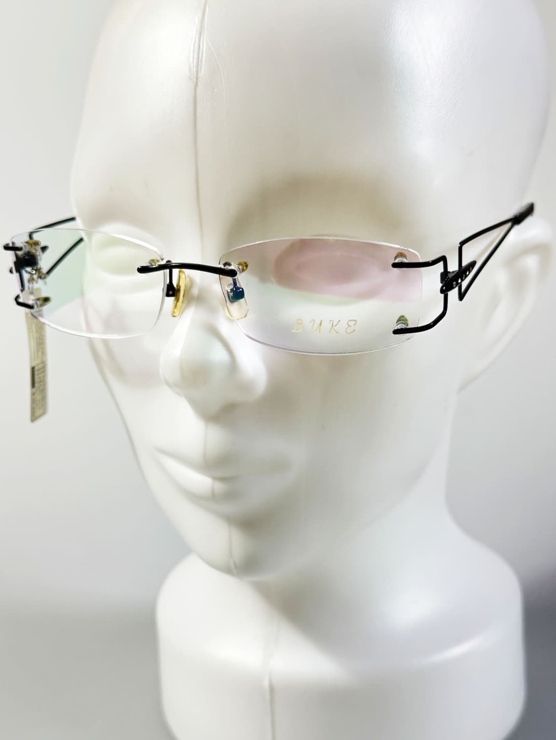 DUKE 무테 스퀘어 메탈 프레임 빈티지 안경 상품이미지8