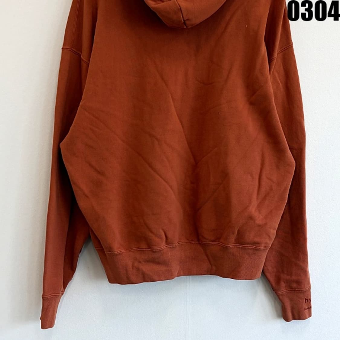 비이커 가먼트 다잉 후드 스웻셔츠 후드티 95 실측 XL 0304 상품이미지10