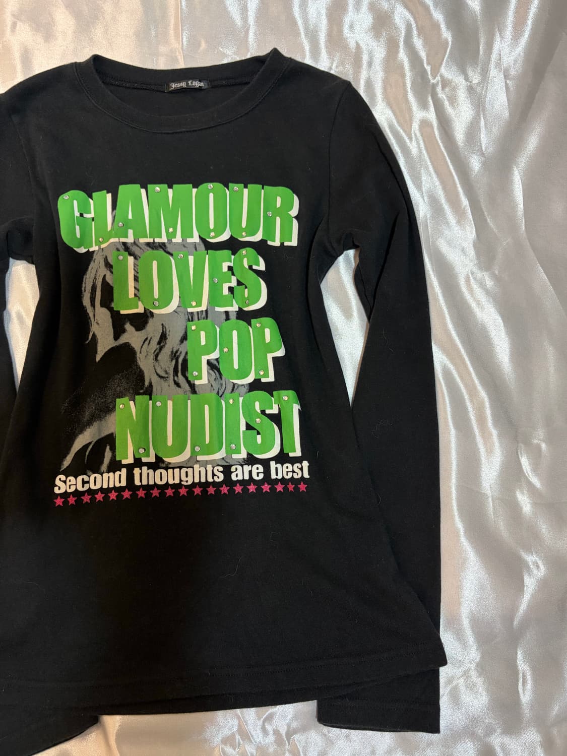 Y2K Cubic Glamour pop long sloove 상품이미지6