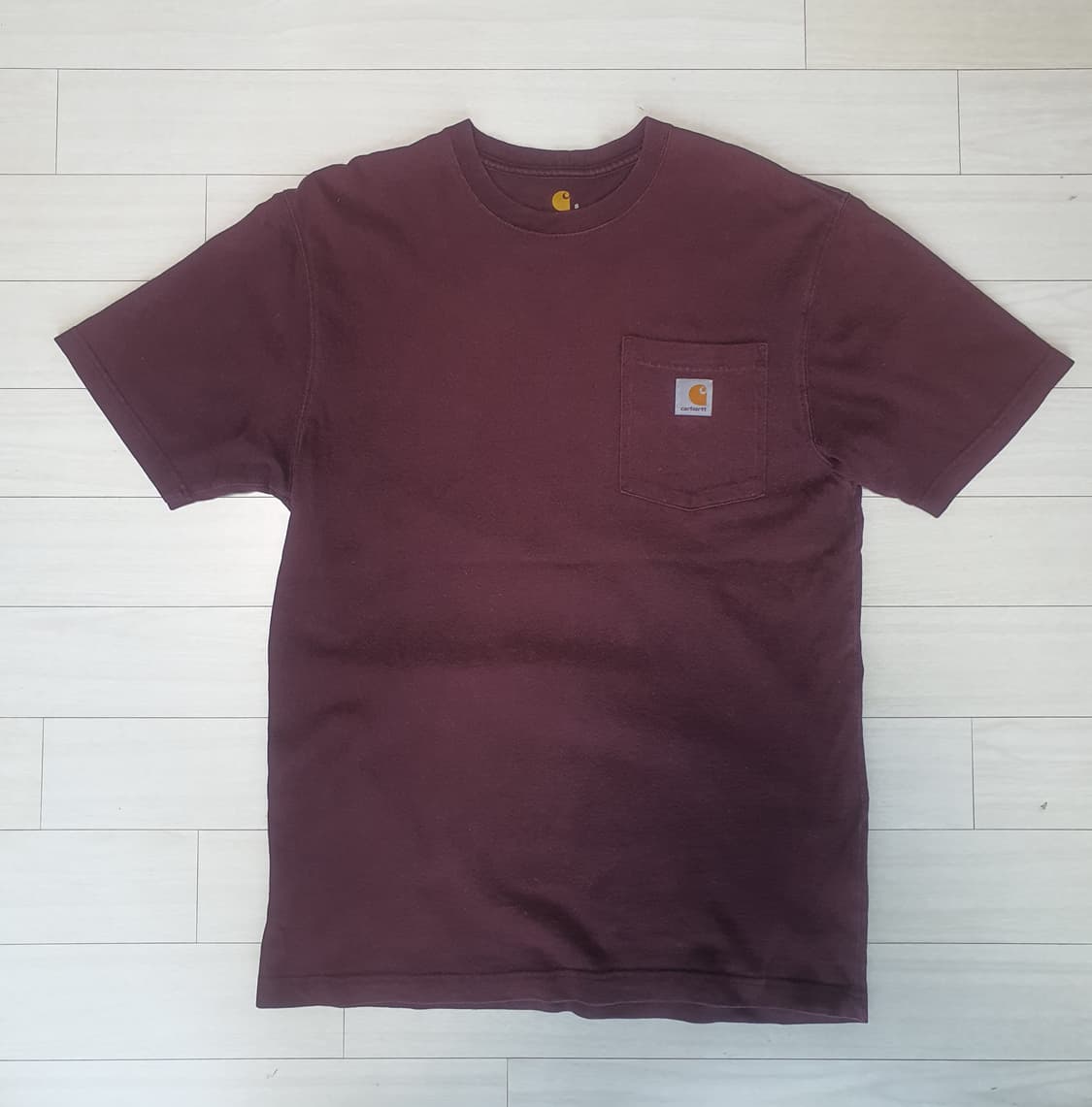 칼하트 윕 포켓 반팔티 버건디 S 상품이미지2