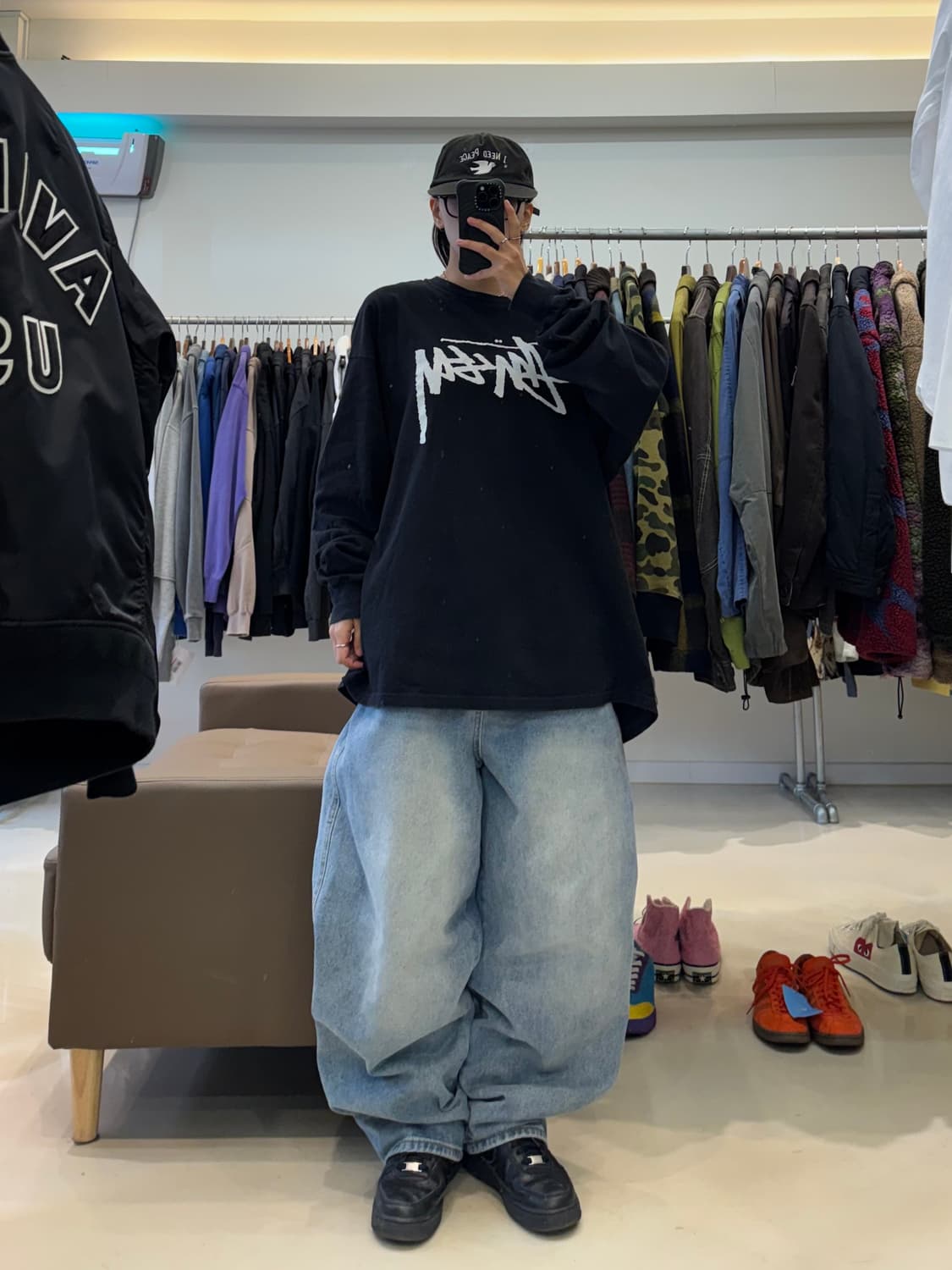 스투시 빅 로고 프린팅 롱슬리브 상품이미지5