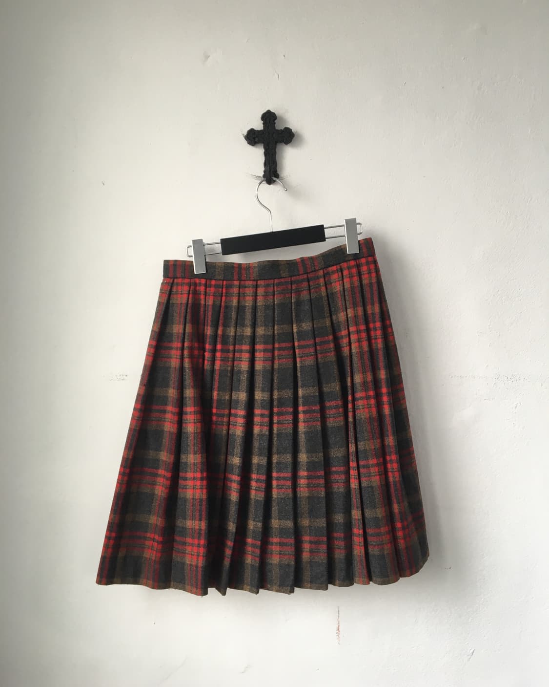 Belted wrap woolen skirt 상품이미지2
