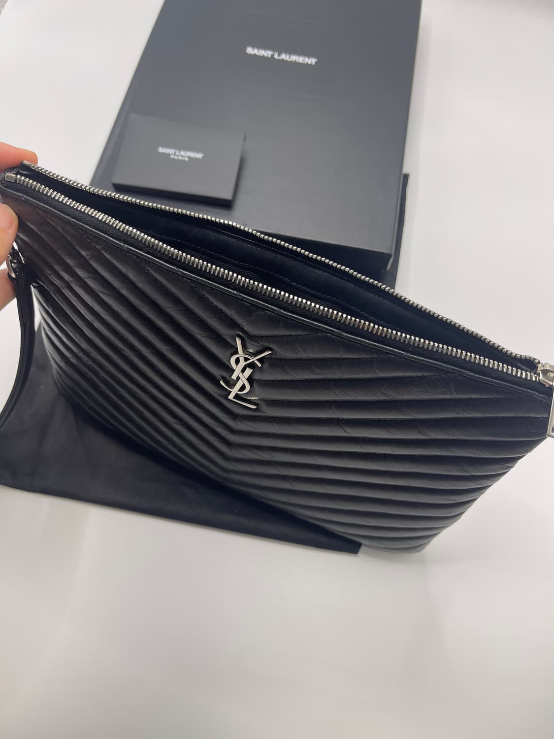 생로랑 마틀라세 클러치 라지 상품이미지3