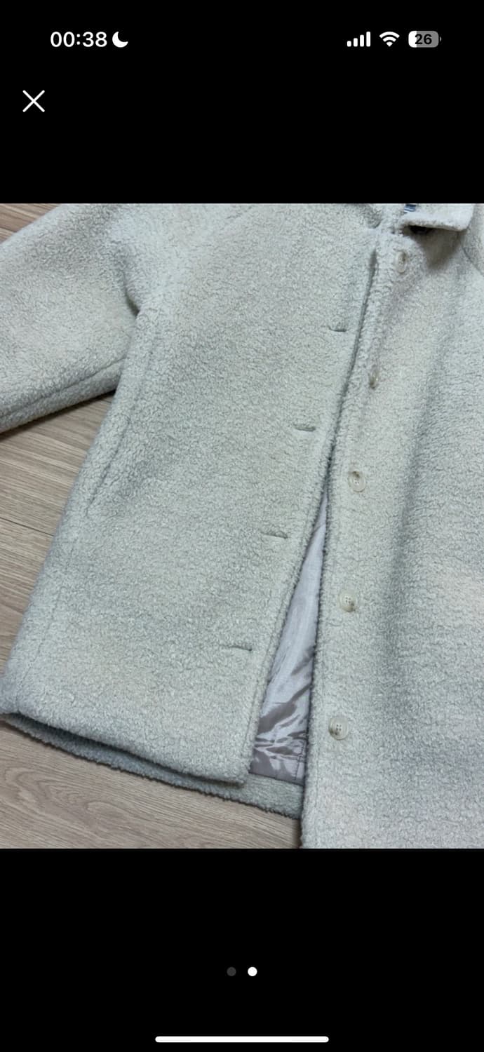 뽀글이 양털 자켓 아이보리 상품이미지2