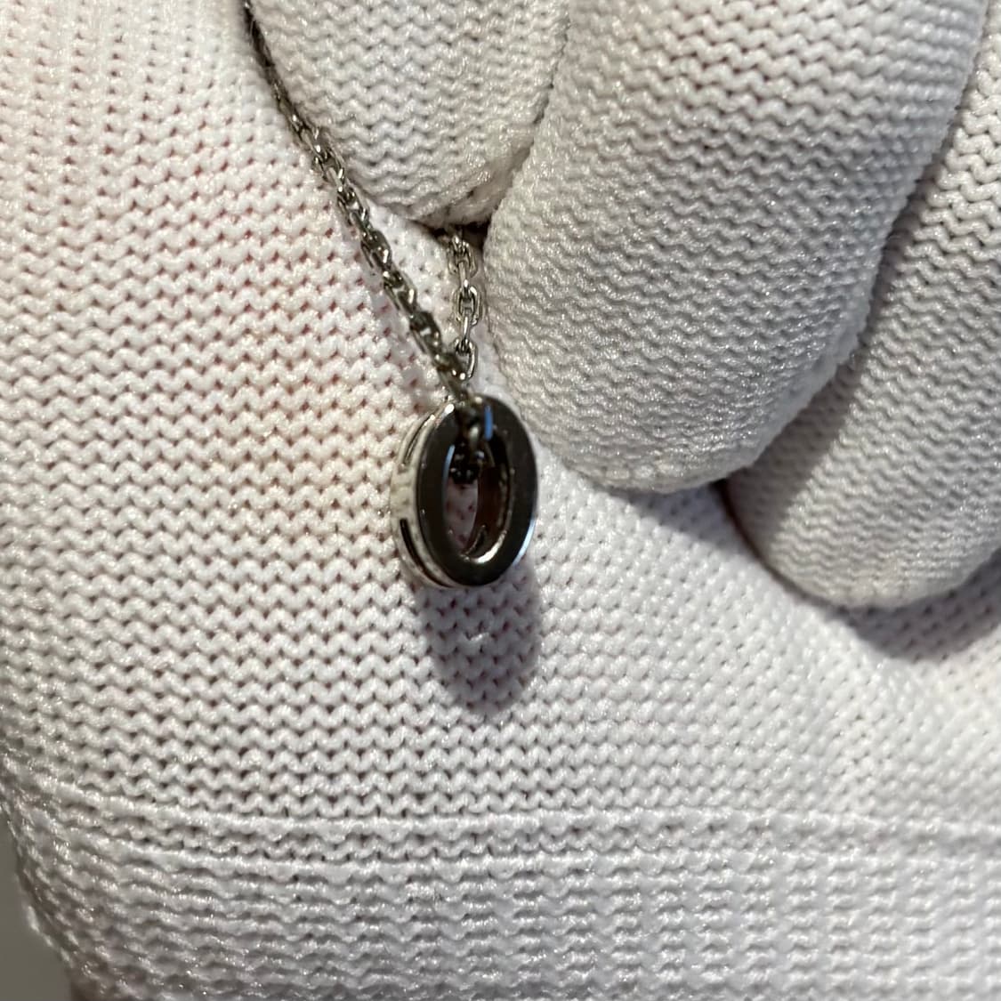 A+ L사이즈 에르메스 팝아슈 목걸이 화이트&실버 (박스/더스트) 상품이미지4