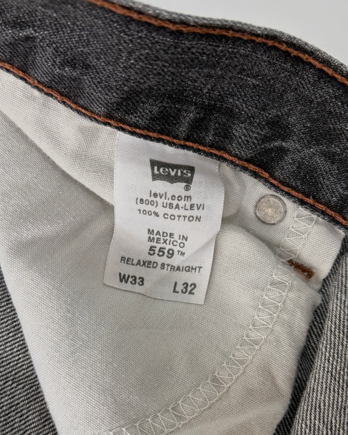 [33인치]리바이스 00s 559 릴렉스 스트레이트핏 데님 팬츠 상품이미지9